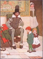 El tío llevó al niño y a la niña, y les dijo que no tuvieran miedo, 1930s